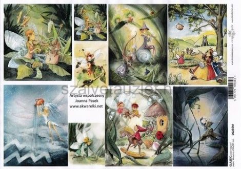 Decoupage papír D0235M