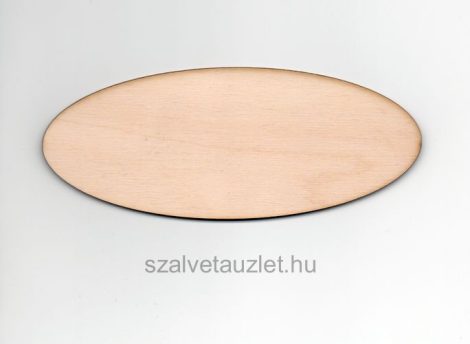 Fa natur ovális tábla 6*15 cm f6618 Fa natur ovális tábla 6*15 cm f6618