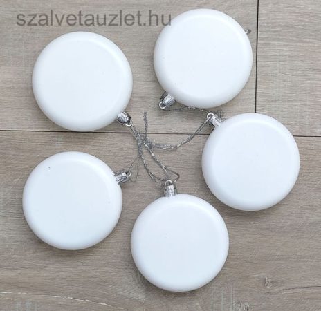 Műanyag fehér medalion 8 cm p0032 Műanyag fehér medalion 8 cm p0032